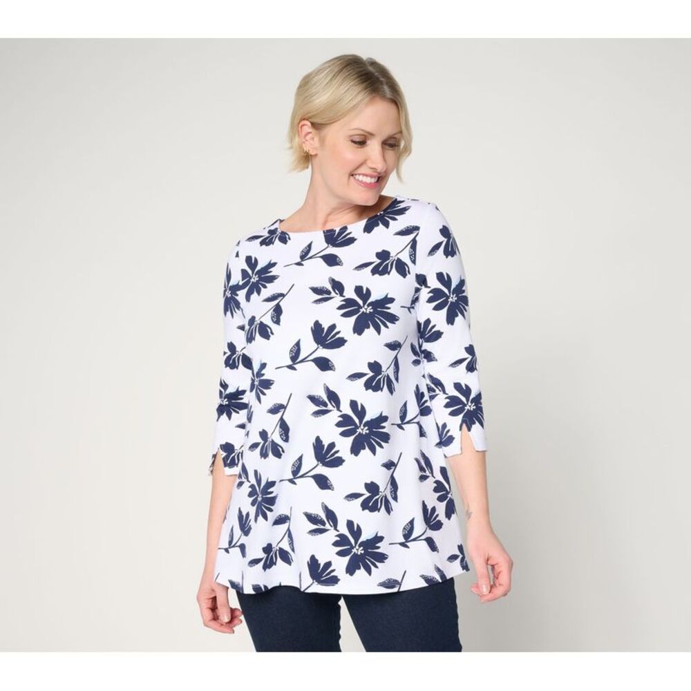 Denim & Co. Women's Top Petite PM Make Your Selection: Favorite White A745721